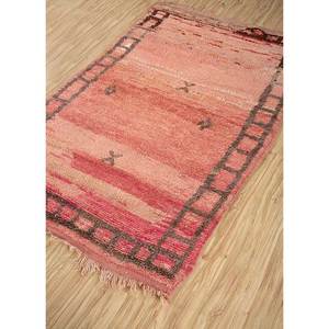 Tapis en laine noués à la main Nuray, géométriques, 9x12, pour salon, chambre, couloir, rectangulaires, abstraits, coloris orange et rouge - Pae-4600 - Product Image 2