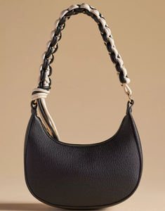 Bolso Bandolera Convertible Personalizado para Deportes al Aire Libre, Color Negro con Conectores Marrones, Correa de Cuero Suave de PVC para Senderismo - Product Image 2