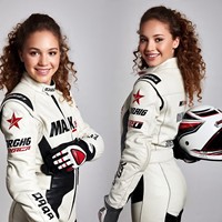 Einzigartiger Teen Girl Moto Leder anzug, passend, benutzer definierte Farben, körpers pezi fische Rüstungs platzierung, Logos, Stickerei & Patch-Layout