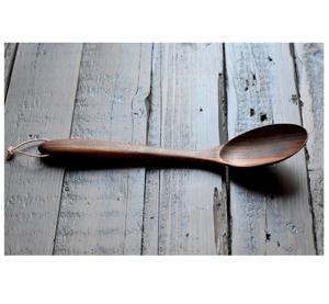 Spatule à mélanger et à cuire en bois Ensemble de cuisine en bois à long manche de 2 SERVICE À SALADE EN BOIS LOT DE 2 KETCHENWAR UNIQUE FAIT À LA MAIN - Product Image 5