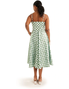 Oferta de Verano: Vestido Elegante para Mujer, Ecológico, Transpirable, Estilo Vintage, Corte en A, Largo Midi, con Bolsillos Internos, Completamente Forrado, Cierre Trasero con Cremallera - Product Image 2