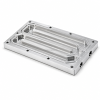 Plaque de refroidissement liquide usinée sur mesure par CNC, bloc de refroidissement à eau en aluminium, acier inoxydable, anodisé, zingué pour équipement industriel