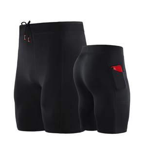 Sports Stretch Tight Shorts Men's Fitness Outerwear Training Pants Quick-drying <b>Running</b> Compression Shorts DDP shipping - Product Image 3