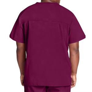 Ensemble d'uniformes pour hommes, col en V, manches courtes, taille haute, nouveau style de blouses d'hôpital en coton doux biologique - Product Image 5