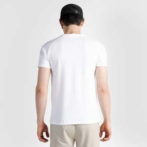 Camiseta Ajustada Heritage Streetwear 100% Algodón 300gsm Lavado Ácido Blanca Oversize con Patrón de Logotipo Transpirable - Product Image 2