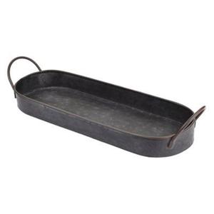 Superior Quality Premium Design Galvanized Serving Tray with White Powder Coated Finished <b>Heart</b> Shape Design Serving Tray - Product Image 2