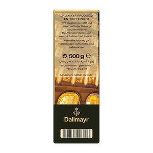 Calidad fresca Dallmayr Prodomo Café molido descafeinado 12x500g Aromático Sabor suave Embalaje a granel Ideal - Product Image 3