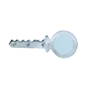 Decorative Oval Frame Mirror With 2 <b>Holder</b> Hooks Multifunctional Style Unique Designs - Product Image 4