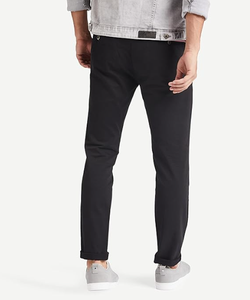 Vente chaude coton Spandex hommes pantalons décontractés hommes en plein air Slim Fit Stretch pantalon droit costume pantalon pour l'hiver automne - Product Image 2