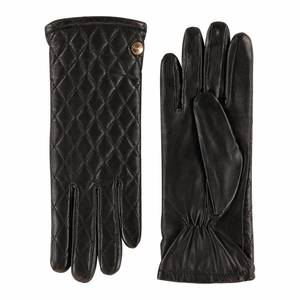 Gant de cyclisme en cuir de mouton d'hiver pour femmes épais chaud en peluche doigt complet coupe-vent gant à écran tactile - Product Image 3