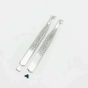 Custom Logo <b>Tweezers</b> Volume Fiber Tip Private Label Stainless Steel <b>Tweezer</b> Eyelash Extension <b>Tweezers</b> - Product Image 6