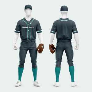 Uniformes de Béisbol Personalizados de Alta Calidad para Hombre, Tallas Grandes, Transpirables, de Secado Rápido, Precio Económico, Ropa Deportiva, Estilo Nuevo - Product Image 1