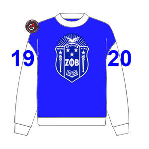 Personnalisé grec Zeta Phi Beta sororité et fraternité brodé attirail pull sweat - Product Image 3