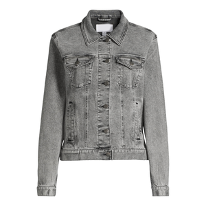 Chaqueta Vaquera para Mujer, Diseño Personalizado, Lavada, Transpirable, Elegante, Calidad Premium, Ecológica, Tallas Grandes, para Invierno - Product Image 1