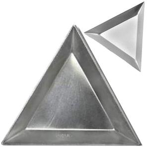 Plateau de tri triangulaire en aluminium 3 1/4\" X 3 1/4\" X 3 1/4\" Outil essentiel pour la fabrication de bijoux - Product Image 1
