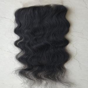 Extensiones de pelo brasileñas con encaje Frontal, pelo natural con cutícula HD, 6x6 nudos blanqueados - Product Image 4