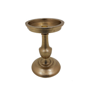 Los candelabros de pilar de aluminio de Color dorado más vendidos con diferentes tamaños para el hogar y la boda, Decoración de mesa, artesanías - Product Image 2