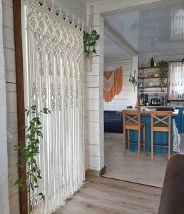 Handmade Macrame <b>Curtain</b> Hanging Holder Boho Cotton Woven Decorative <b>Tieback</b> <b>for</b> Window Door Drapes Home Decor - Product Image 2