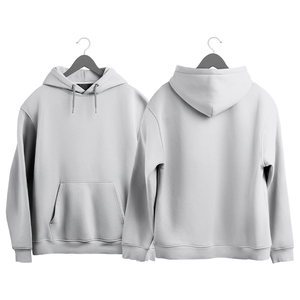 2025 sudadera de calle con hombros caídos de gran tamaño para mujer Tasa de fábrica con Capucha de punto en blanco 3D bordado Logo frontal - Product Image 4
