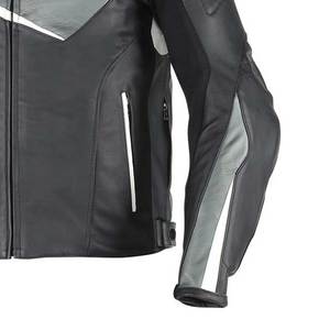 Blouson en cuir de moto personnalisé de haute qualité pour hommes - Style de course respirant Couleurs et designs personnalisés de haute qualité - Product Image 5