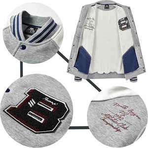 Veste universitaire universitaire de haute qualité sur mesure pour hommes nouveauté veste en cuir adulte broderie en gros conception personnalisée - Product Image 3