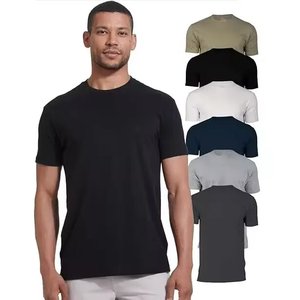 T-shirt vierge 100% coton pour hommes personnalisé en gros T-Shirt imprimé de logo Streetwear T-shirts unis de haute qualité grande taille pour hommes - Product Image 4