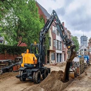 Bomba de construcción versátil Hyundai HW100A con engranaje de motor duradero y componentes de núcleo PLC para empresas de excavadoras sobre orugas - Product Image 4