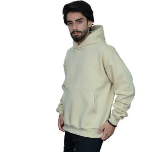 US Local Stock <b>Beige</b> <b>Hoodie</b> for <b>Men</b> Cotton Fleece Pullover Hoody Casual Fit Streetwear Ready to Ship No Tariff Fast Delivery - Product Image 3