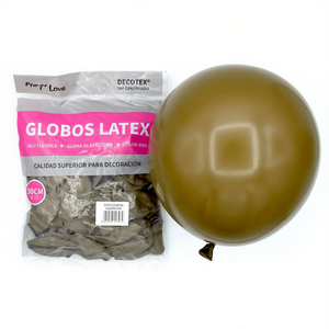 Party Love Latex <b>Balloons</b> 30cm <b>Brown</b> R12 For Decoration - Product Image 2