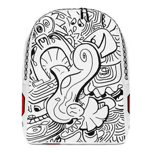 Cómics IW # Mochila Minimalista de 17 Pulgadas, Estilo Moderno, Bolsa de Viaje, Cierre de Cremallera, Anti-Robo, Forro de Nailon Oxford Impermeable - Product Image 1