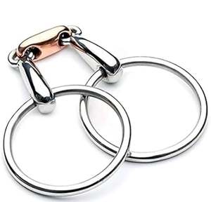 ลดราคาสินค้ามาใหม่ บิตหัวจูงแบบวงแหวน ทนทาน ผลิตจากสแตนเลสคุณภาพสูง สำหรับฝึกขี่ม้า บริการ OEM - Product Image 1