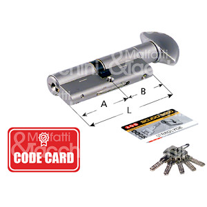 9000นิรภัยทรงกระบอกพร้อมลูกบิดชุบนิกเกิลกันการฉีกขาดหมุดสแตนเลสกันการเจาะการ์ดคีย์5ปุ่ม - Product Image 1