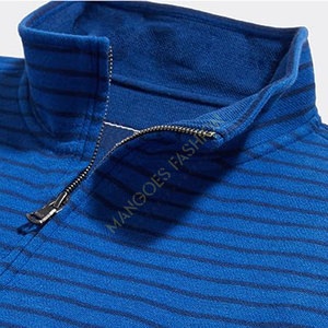 Hombres 1/4 Zip Tops 100% algodón cuarto Zip sudadera pulóver cuello redondo personalizable liso gran oferta diseño ropa de maternidad - Product Image 6