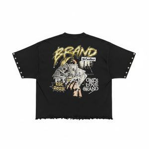 Camiseta Urbana Extra Grande de Alta Calidad, Ecológica, de Algodón Grueso, con Estampado Personalizado, para Hombre - Product Image 2