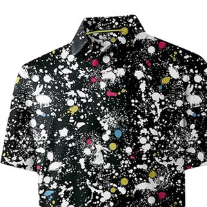 Polo de Golf para Hombre de Material Elástico, Ajuste Cómodo, Ropa de Entrenamiento, Polo de Golf de Material Transpirable - Product Image 6