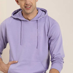 Sudadera con capucha para hombre de algodón 100% liso e impreso, estilo Streetwear, fabricante OEM ODM - Product Image 2