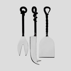 Cheese Slicer Stainless Steel Silver <b>Mirror</b> Polished Blade With Black Spiral Handle Cheese Slicer Cutter Cheese Slicer Sets - Product Image 5