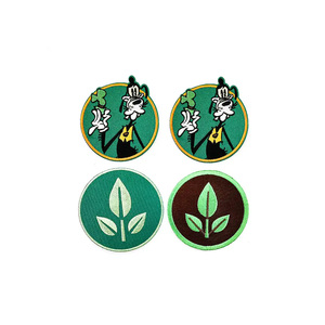 Presse à chaud en vrac 3d accessoires de vêtement personnalisés patch brodé meilleure qualité à bas prix coudre fer sur patchs pour vêtements - Product Image 6