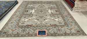 Hermosa Oushak anudada a mano 100% alfombras de lana técnica de pila de bucle alfombra suave para uso doméstico y en la cocina al por mayor - Product Image 5