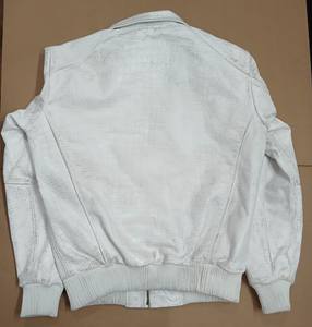 Chaqueta de Cuero Genuino para Hombre con Estampado de Cocodrilo, Chaqueta de Motociclista - Product Image 6