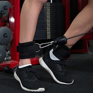 Fitness ajustable D-Ring correas de tobillo soporte de pie protector de tobillo gimnasio pierna polea con hebilla deportes pies guardia - Product Image 5