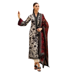 Prix pas cher Robes décontractées de qualité supérieure pour la saison d'hiver du Pakistan Robes à manches longues respirantes lavables et lavables pour femmes - Product Image 1
