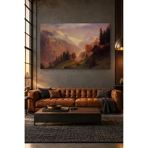 Impression sur toile du val de Grindelwald de Fida Albert Bierstadt - Product Image 3