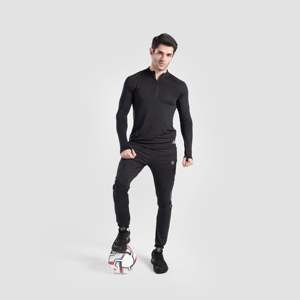 GAI Breathable <b>Mock</b> <b>Neck</b> <b>Top</b> Black Color - Product Image 4