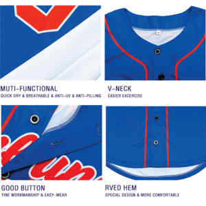 เสื้อเบสบอลพิมพ์ลายตามสั่งสำหรับผู้ใหญ่ คอกลม แขนสั้น ซอฟต์บอล พิมพ์ลายดิจิทัล ระบายอากาศได้ดี ไซส์ใหญ่ ป้องกันแบคทีเรีย - Product Image 6