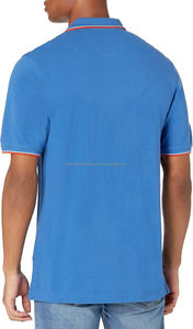 Polo de hombre de talla grande de calidad superior más vendido, camiseta transpirable de algodón y poliéster con logotipo personalizado, camiseta con diseño estampado de letras lavadas - Product Image 3