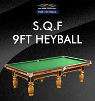 Vente d'usine SQF - Table de billard chinoise noire de 9 pieds, table de billard noir de haute qualité, directement du fabricant