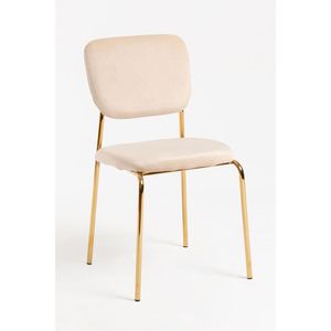 Kenry เก้าอี้กำมะหยี่สีทองหนัง PU สำหรับรับประทานอาหาร/งานแต่งงาน/ห้องนอน/กลางแจ้งโรงแรมเหมาะสำหรับโครงสร้างโลหะและเหล็กมีสไตล์ - Product Image 1