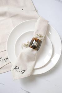 Servilleteros de Cuerno de Búfalo, Porta Servilletas Redondos para Hoteles de Lujo, Restaurantes y Mesas de Boda, Alta Calidad - Product Image 4