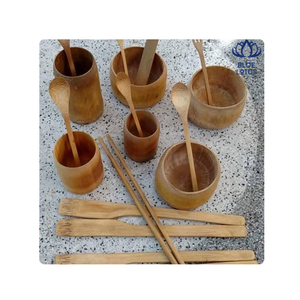 Vaso de Bambú Sostenible, Vaso Natural Hecho a Mano para Cocina, Cafetería y Uso Doméstico - Product Image 1